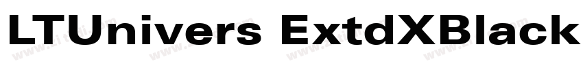 LTUnivers ExtdXBlack字体转换